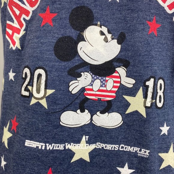Disney Parks Juniors L Volleyball AAU Nationals 2018 Mickey Mouse Stars Tank Top - Picture 6 of 12